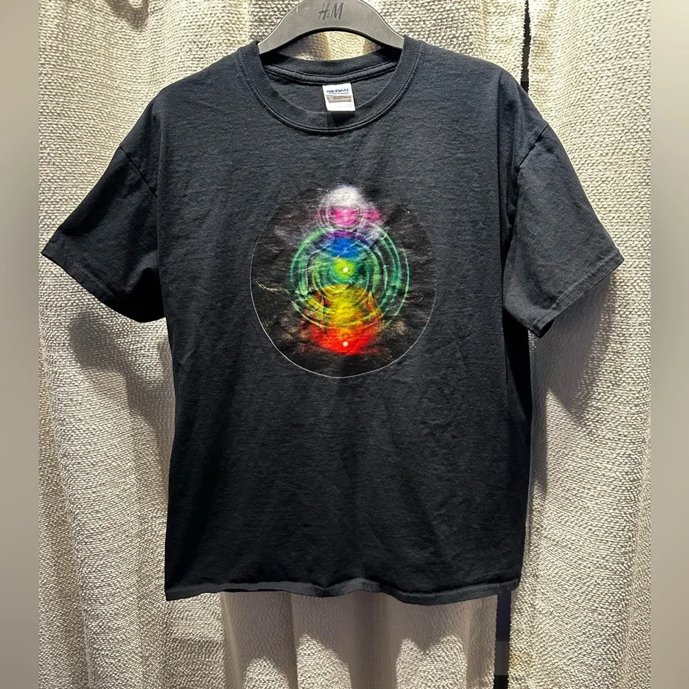 4 for $10!!! L Chakra Meditation Short-Sleeve Unisex Black T-Shirt, 100% Cotton - Picture 1 of 3